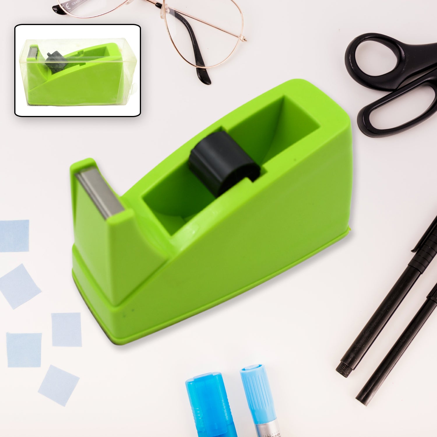 9514 Plastic Tape Dispenser Cutter For Home Office Use Tape Dispenser For Stationary Tape Cutter Packaging Tape School Supplies (1 Pc  515 Gm) 9514 Plastic Tape Dispenser Cutter For Home Office Use Tape Dispenser For Stationary Tape Cutter Packaging Tape School Supplies (1 Pc  515 Gm)